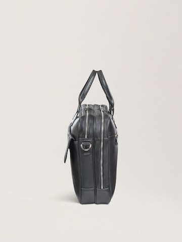 NEGOTIA Leather Laptoptasche 'Orden'‌‌ in Schwarz