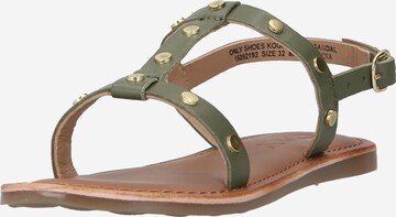 KIDS ONLY Sandalen 'ALBERTE' in Groen: voorkant