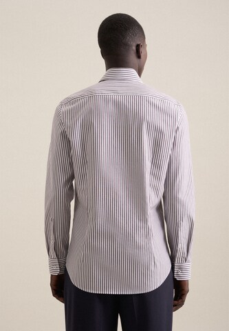 SEIDENSTICKER Slim Fit Businesshemd in Lila