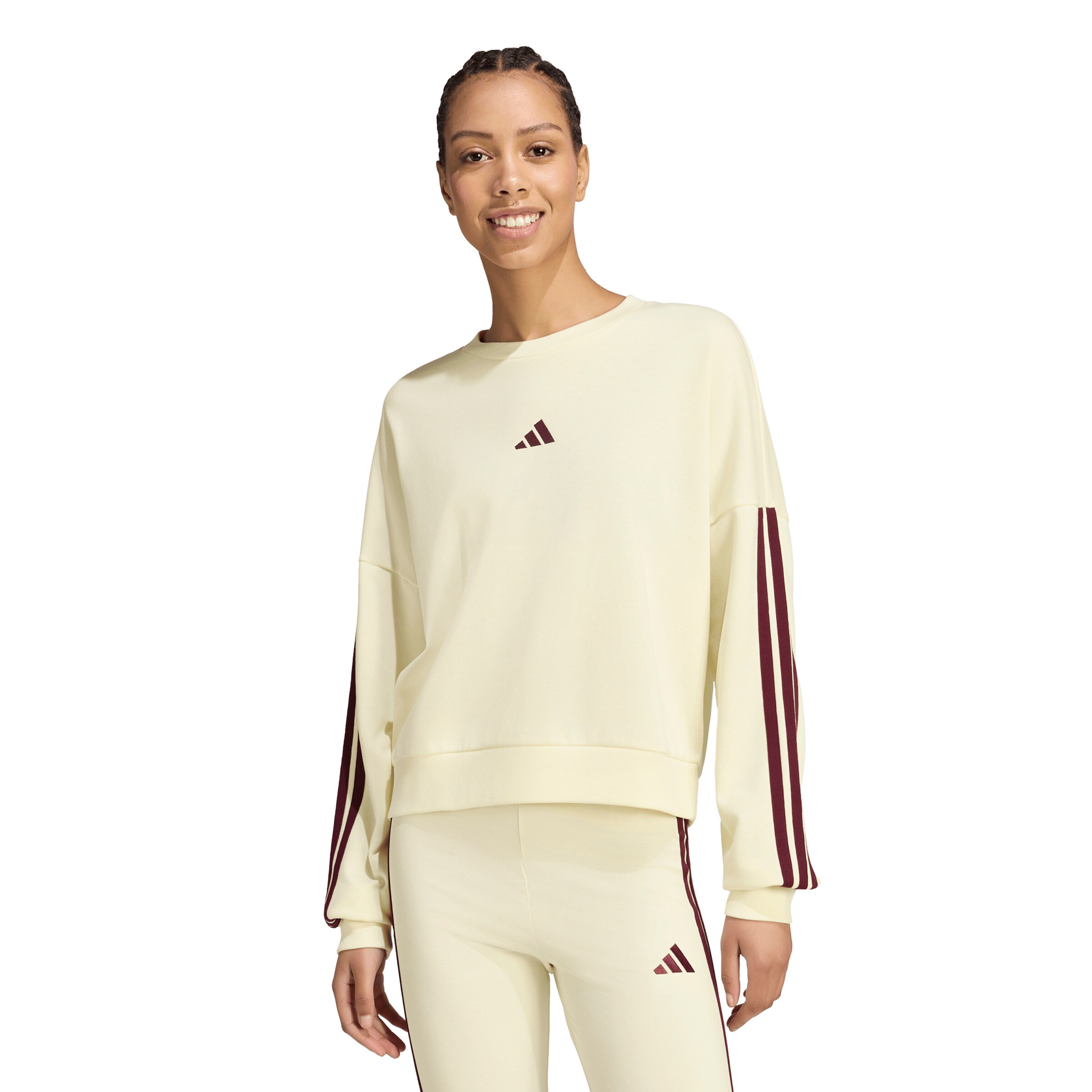 ADIDAS SPORTSWEAR Спортивный свитшот 'Essentials' в Бежевый: спереди