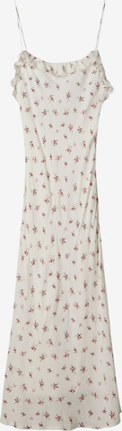 BershkaHaljina - bijela boja: prednji dio