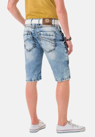 CIPO & BAXX Regular Jeansshorts in Blau