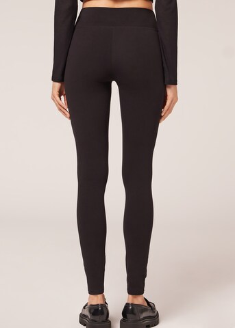 CALZEDONIA Skinny Leggings 'THERMO' in Schwarz