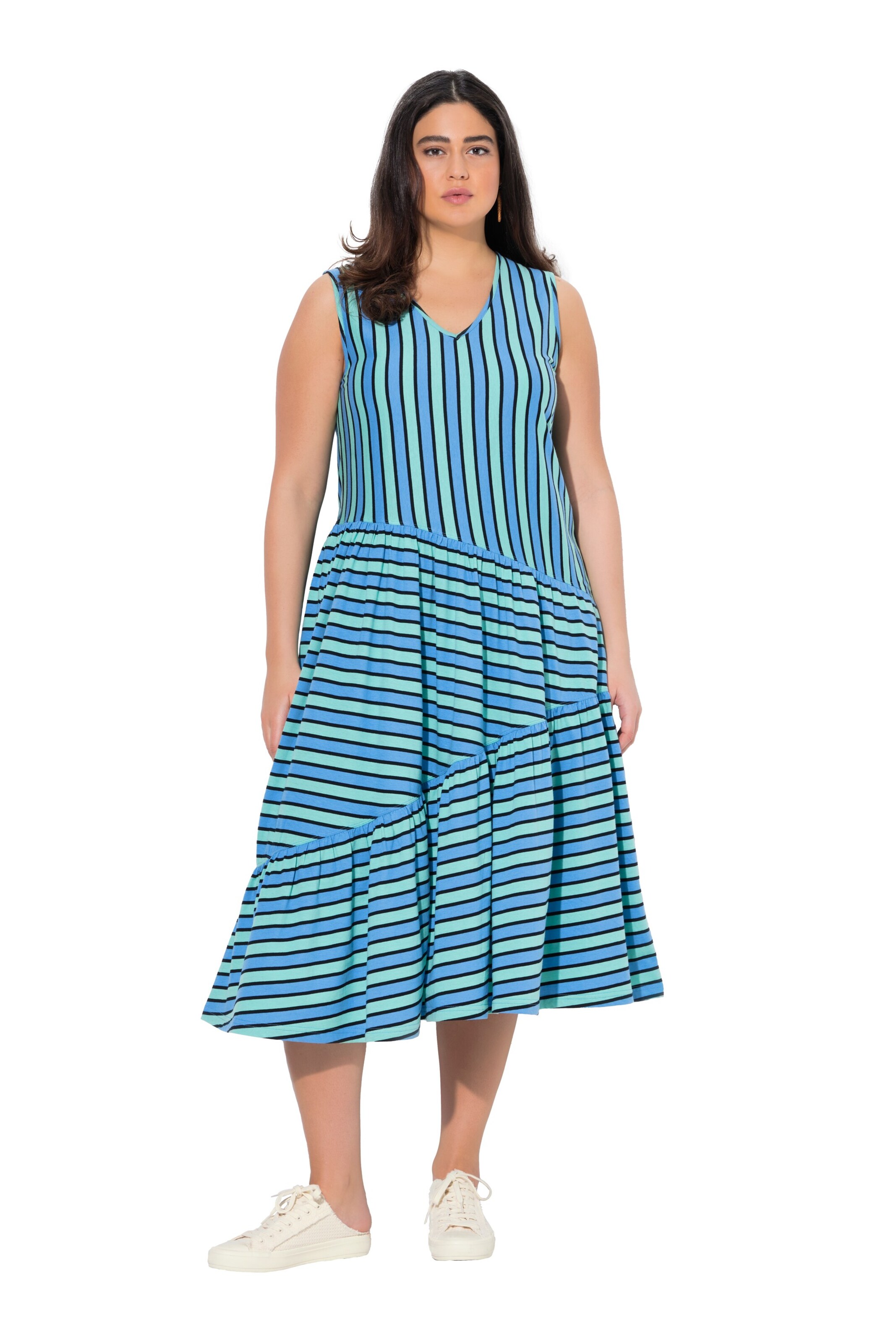 Ulla Popken Jurk in Blauw: voorkant