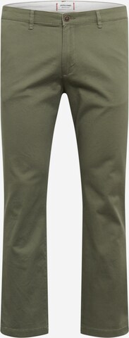 Slimfit Pantaloni chino 'ROY' di Jack & Jones Plus in verde: frontale