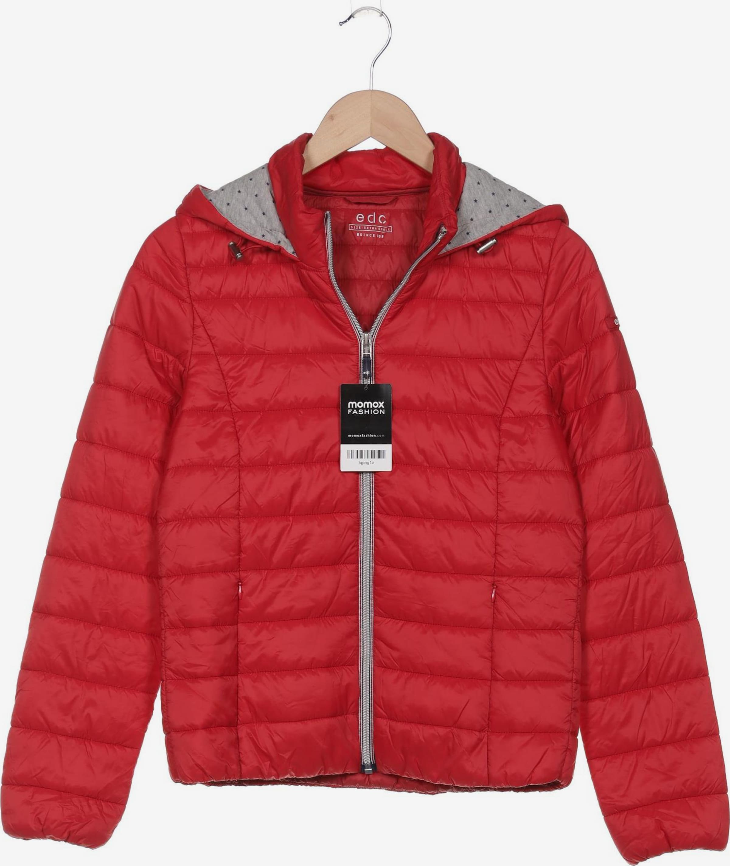 Quilted Coat Esprit Parka Rot Edc Mantel Rot Wintermantel Rot