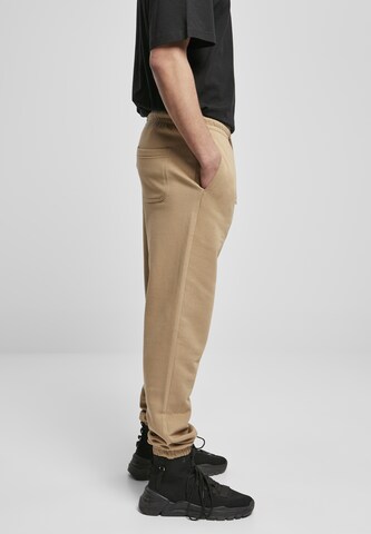 Urban Classics Tapered Pants in Beige