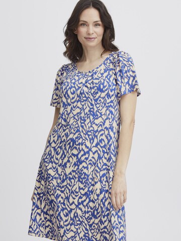 Fransa Dress ' SEEN ' in Blue: front