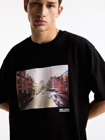 Pull&Bear Shirt in Zwart