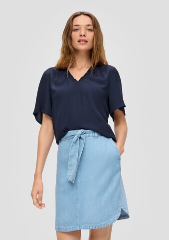 s.Oliver Blouse in Blauw: voorkant