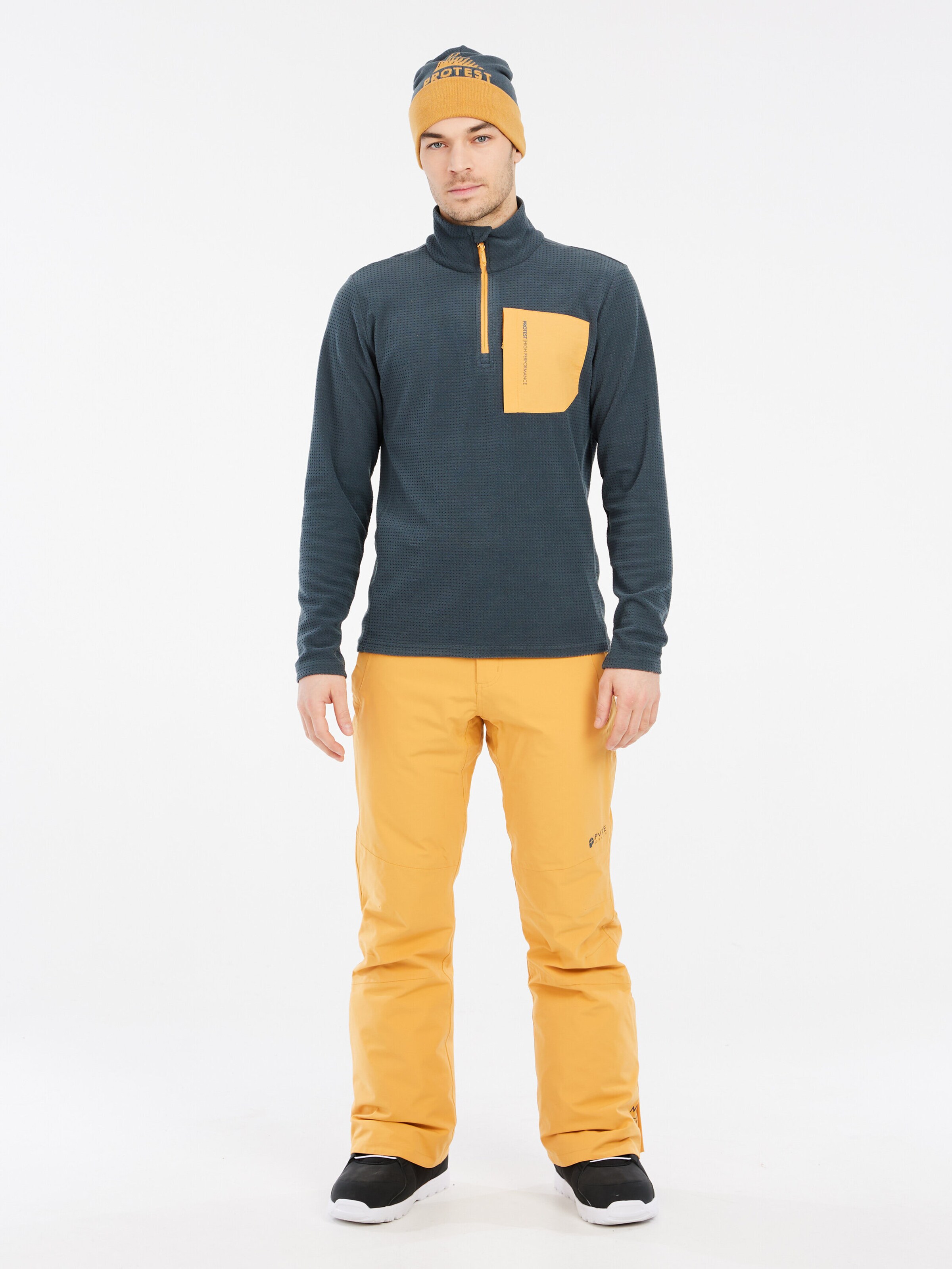 PROTEST Athletic Sweatshirt 'PRTCARE' in Blue