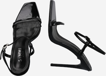 Simmi London Sandalen met riem 'NOLAN' in Zwart