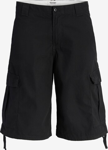 Jack & Jones Plus Baggy Cargobukser i sort: forside
