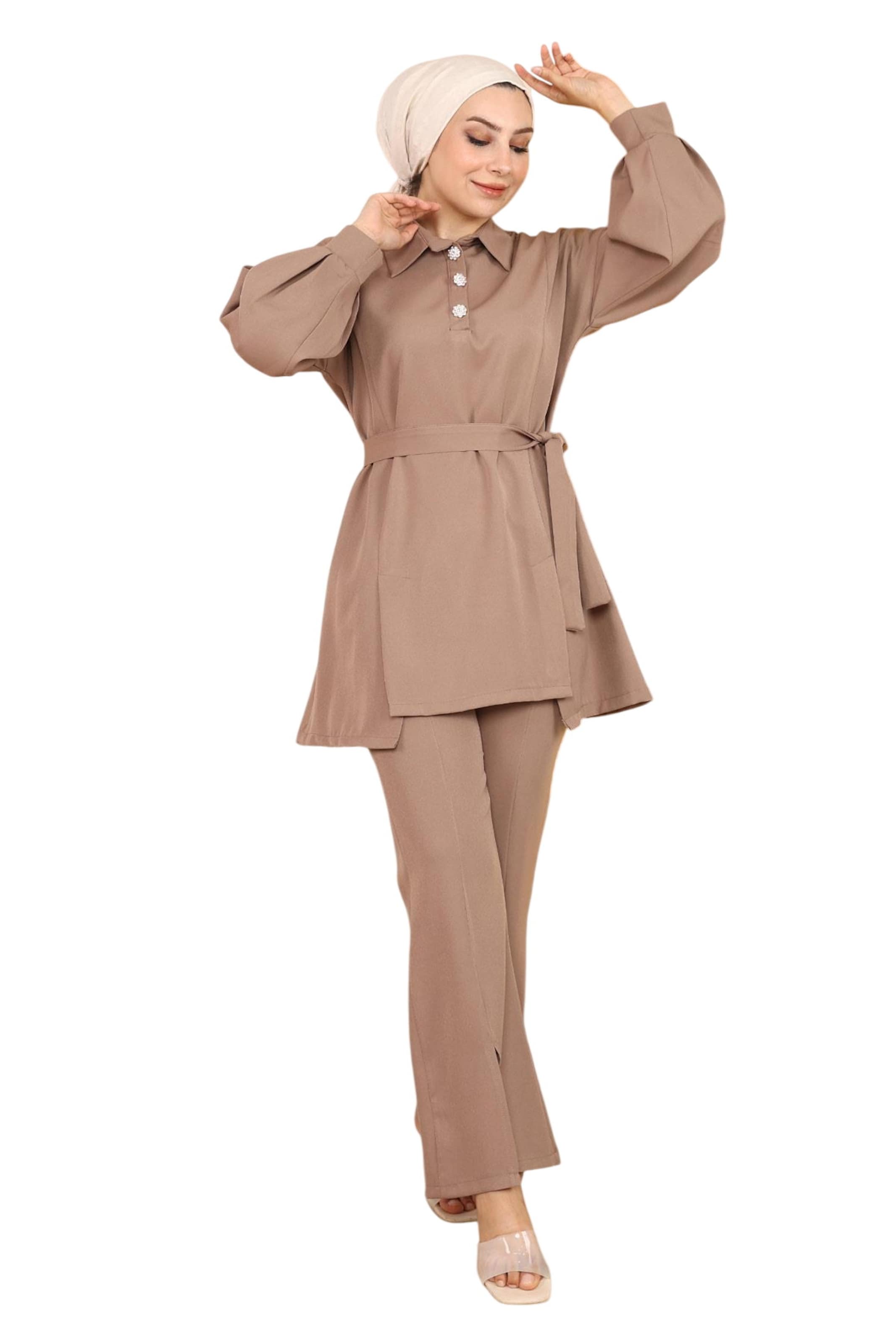 MODAMIHRAM Hosenanzug in Braun