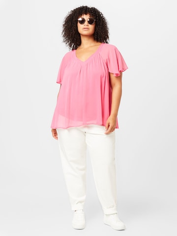 Zizzi Blouse 'AGNES' in Pink