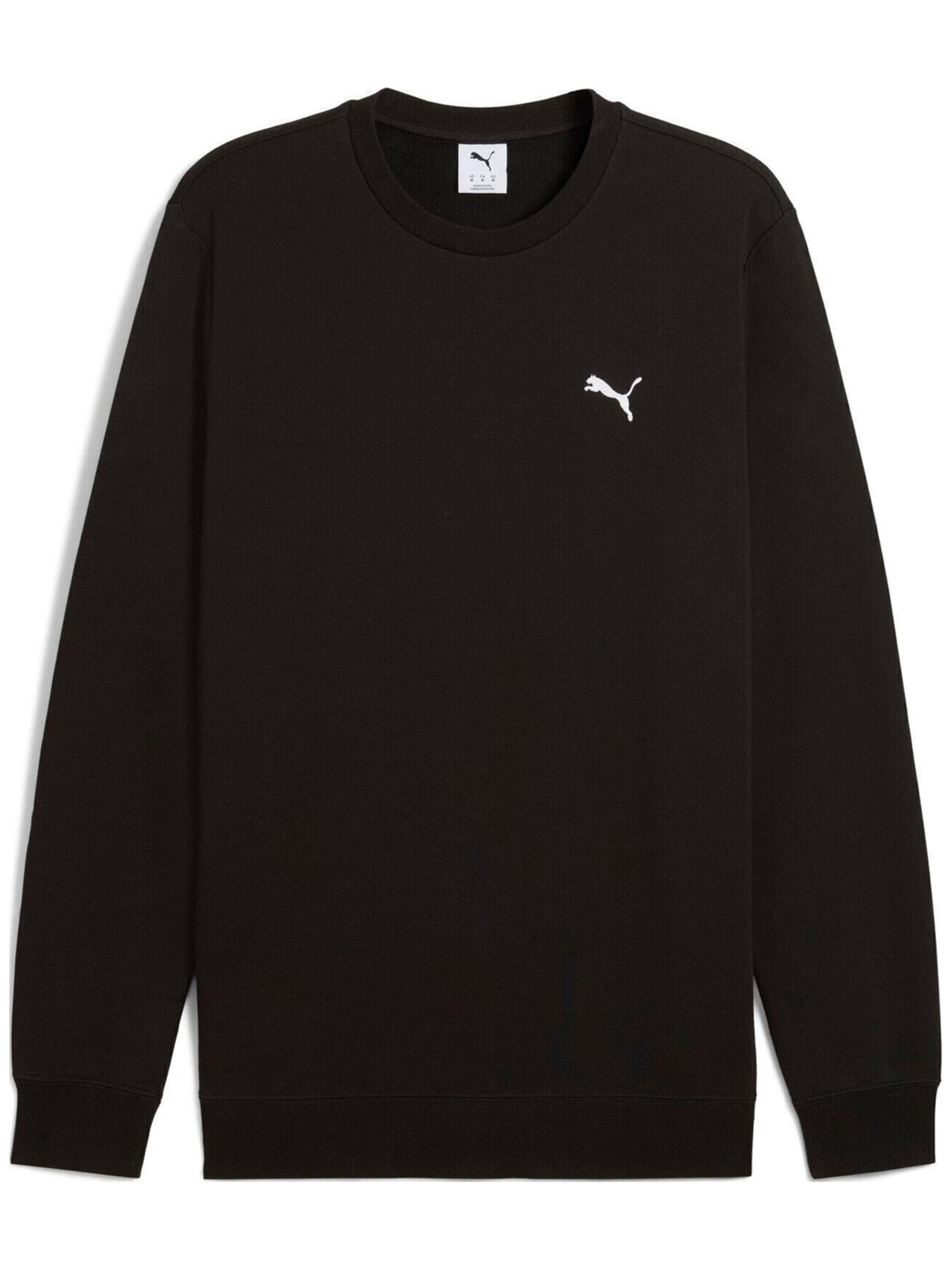 PUMA Shirt 'Puma Ess Crew Tr'‌‌‌‌‌‌‌‌ in Schwarz: Vorderseite