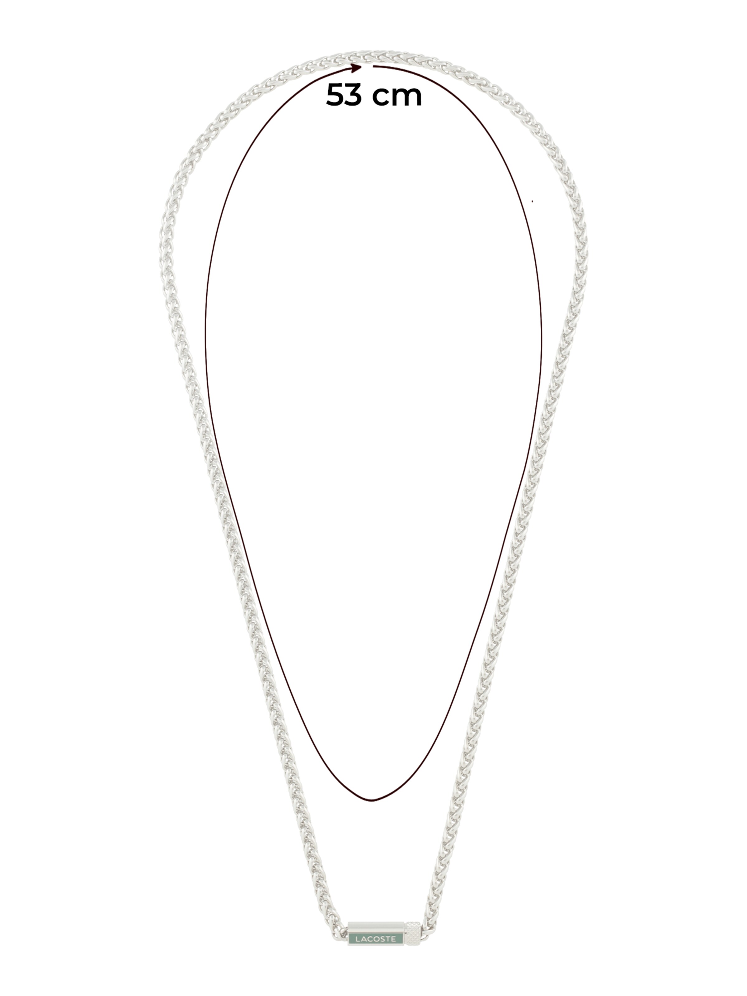 LACOSTE Necklace 'SPELT' in Silver