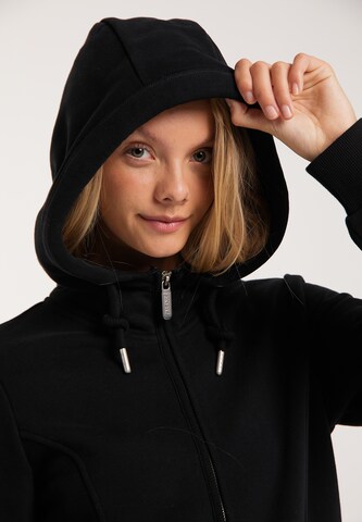 TALENCE Zip-Up Hoodie in Black