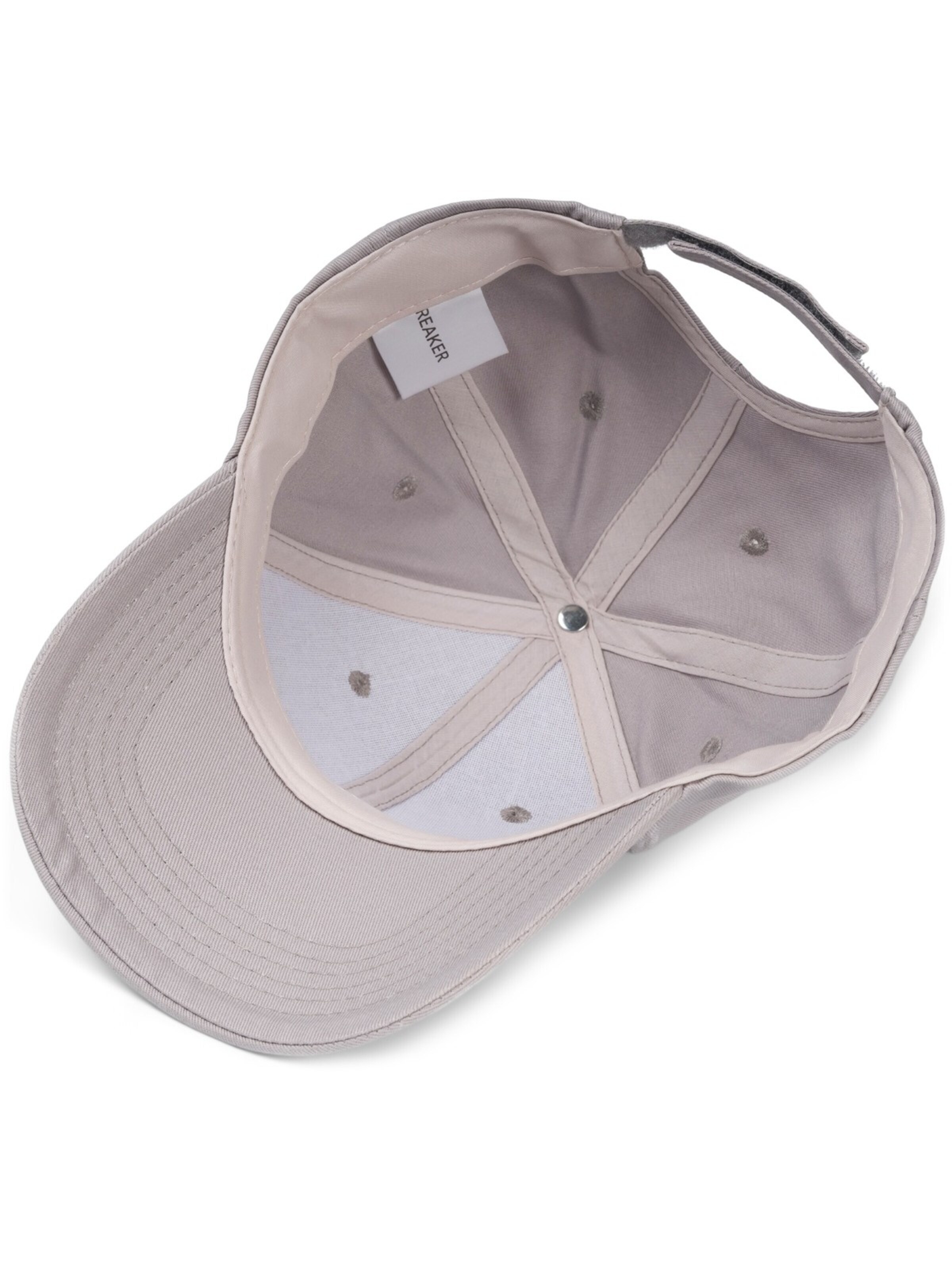 styleBREAKER Cap 'Baseball Cap Einfarbig' in Grey