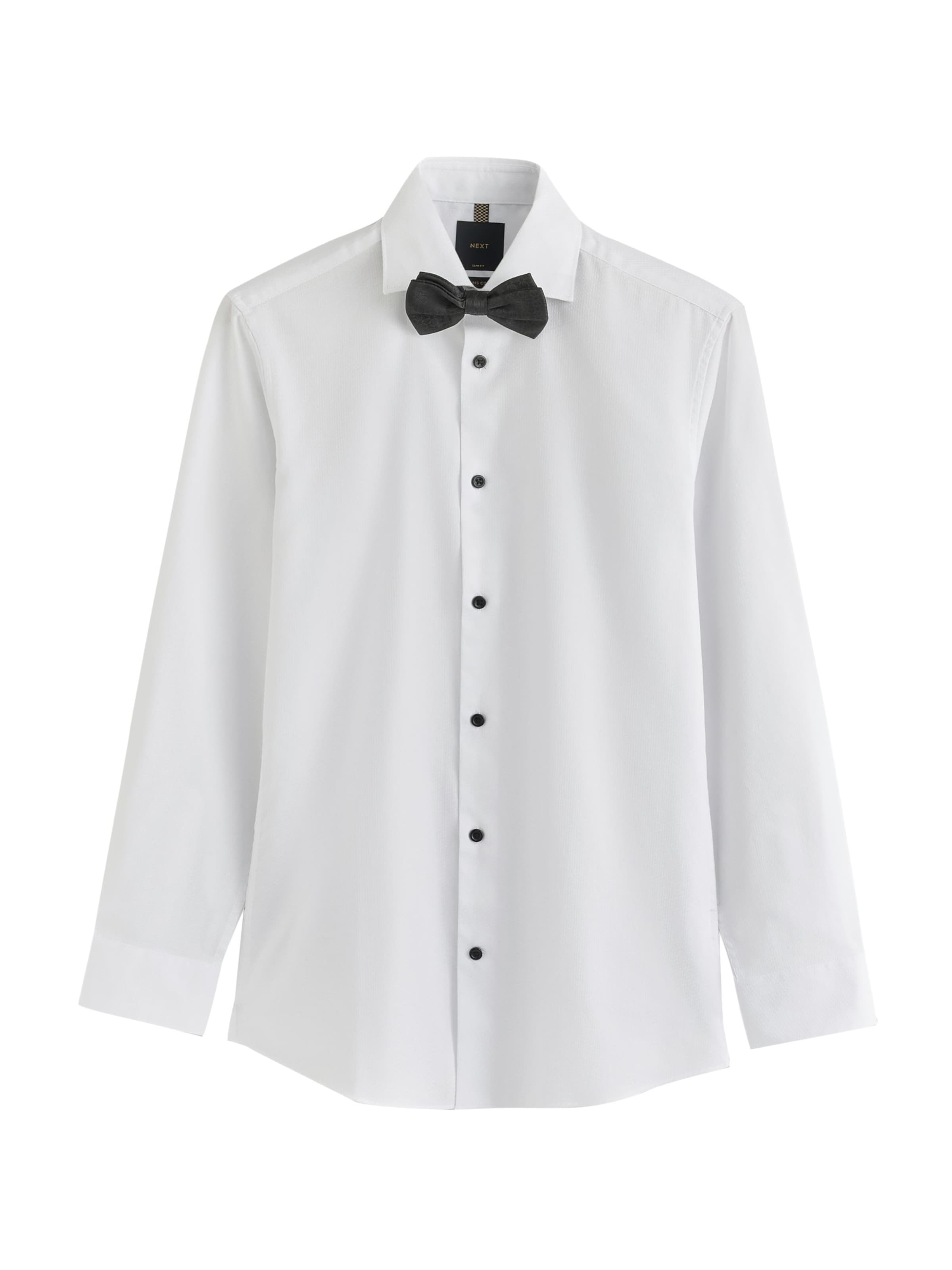 Coupe slim Chemise Next en blanc : devant
