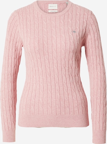 Pullover di GANT in rosa: frontale