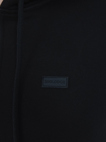 Smilodox Sportsweatjacke 'Nico' in Schwarz