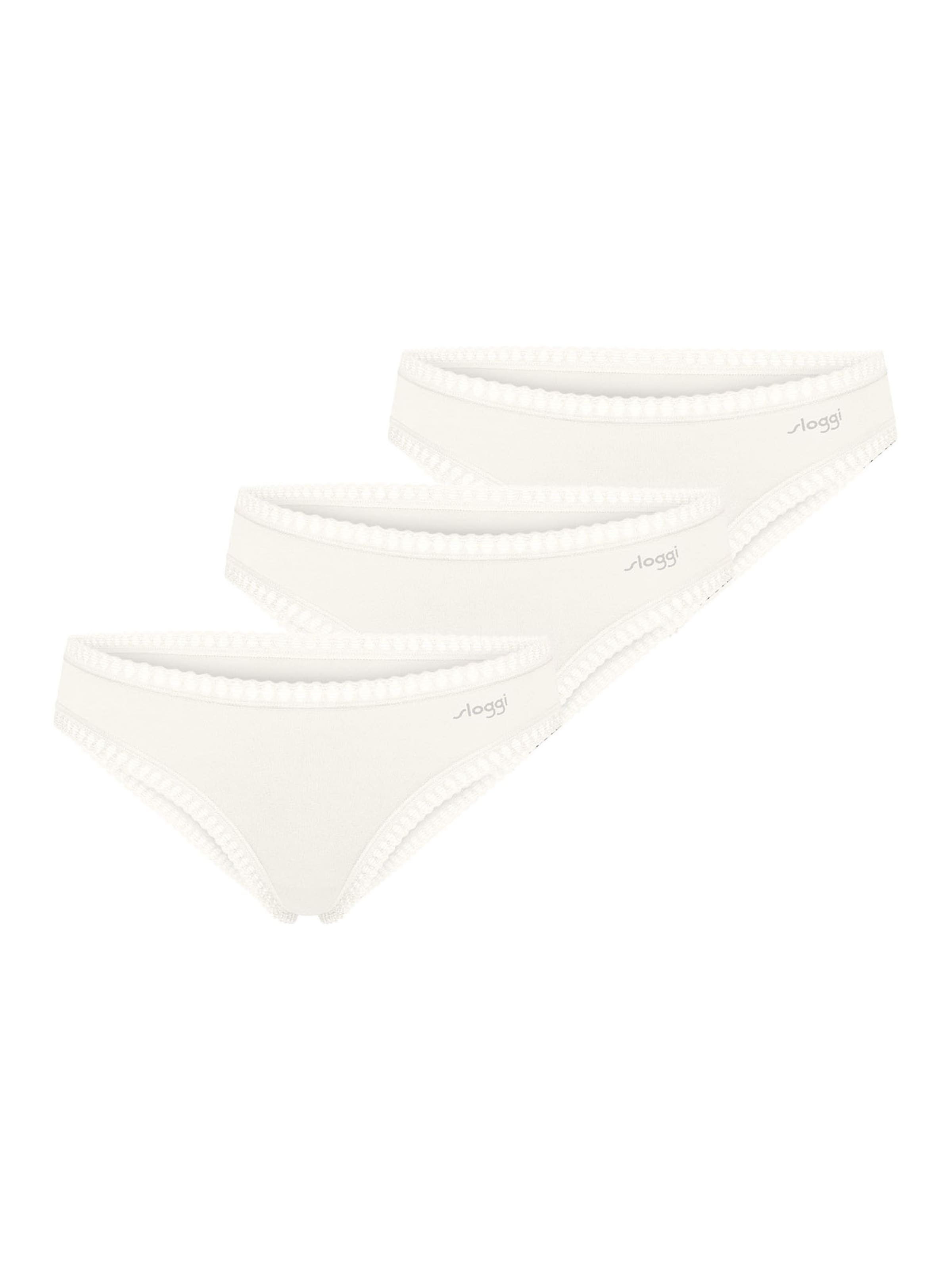 SLOGGI Minislip ' Blue GO Crush ' in Weiß: Vorderseite