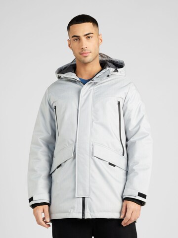 Parka d’hiver 'Black' JACK & JONES en gris : devant