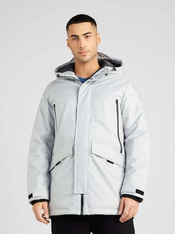 Parka d’hiver 'Black' JACK & JONES en gris : devant