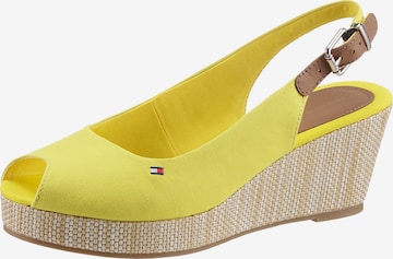 TOMMY HILFIGER Sandals in Yellow: front