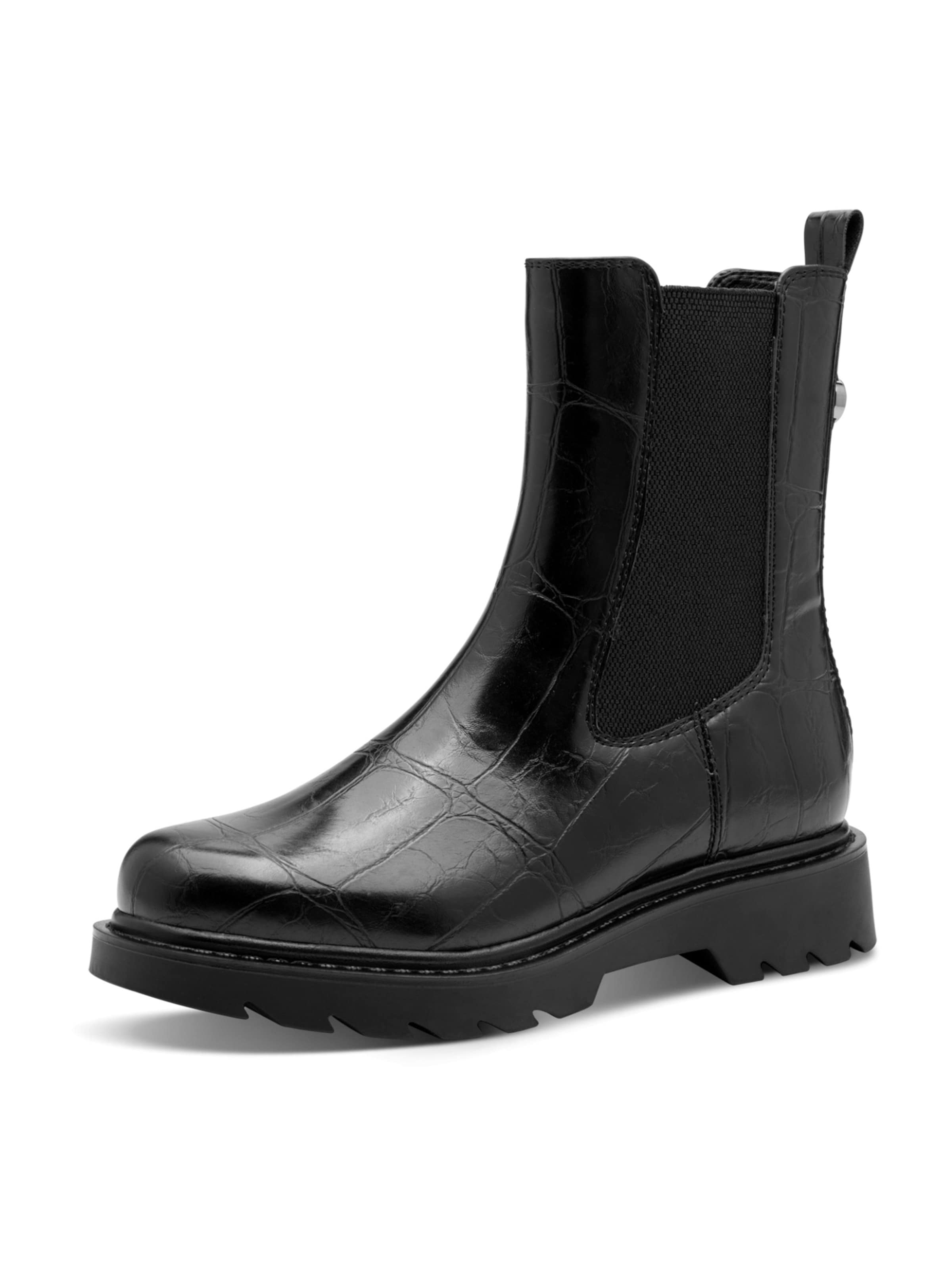 Chelsea Boots 'Western Cowboy' Tamaris en noir : devant