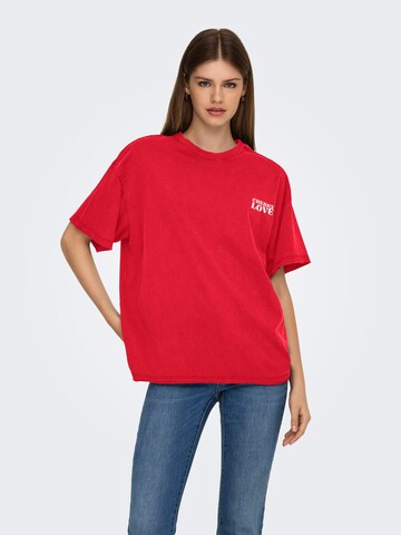 ONLY Tricot 'Kinna' in Rood: voorkant