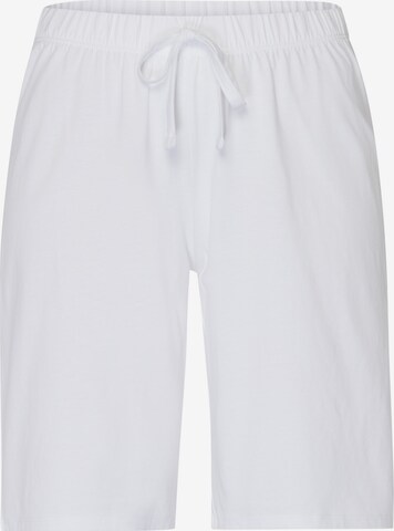 Hanro Pajama Pants ' Natural Wear ' in White: front