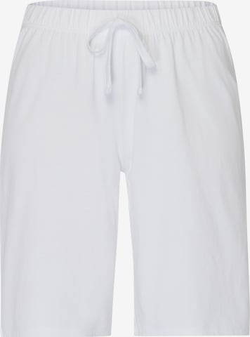 Hanro Pajama Pants ' Natural Wear ' in White: front