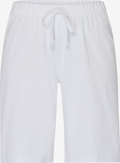 Hanro Pantalon de pyjama ' Natural Wear ' en blanc, Vue avec produit