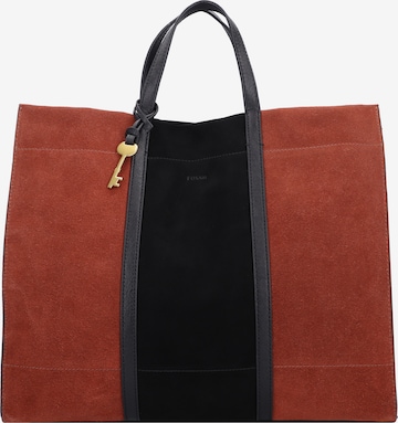 FOSSIL Shopper in Bruin: voorkant