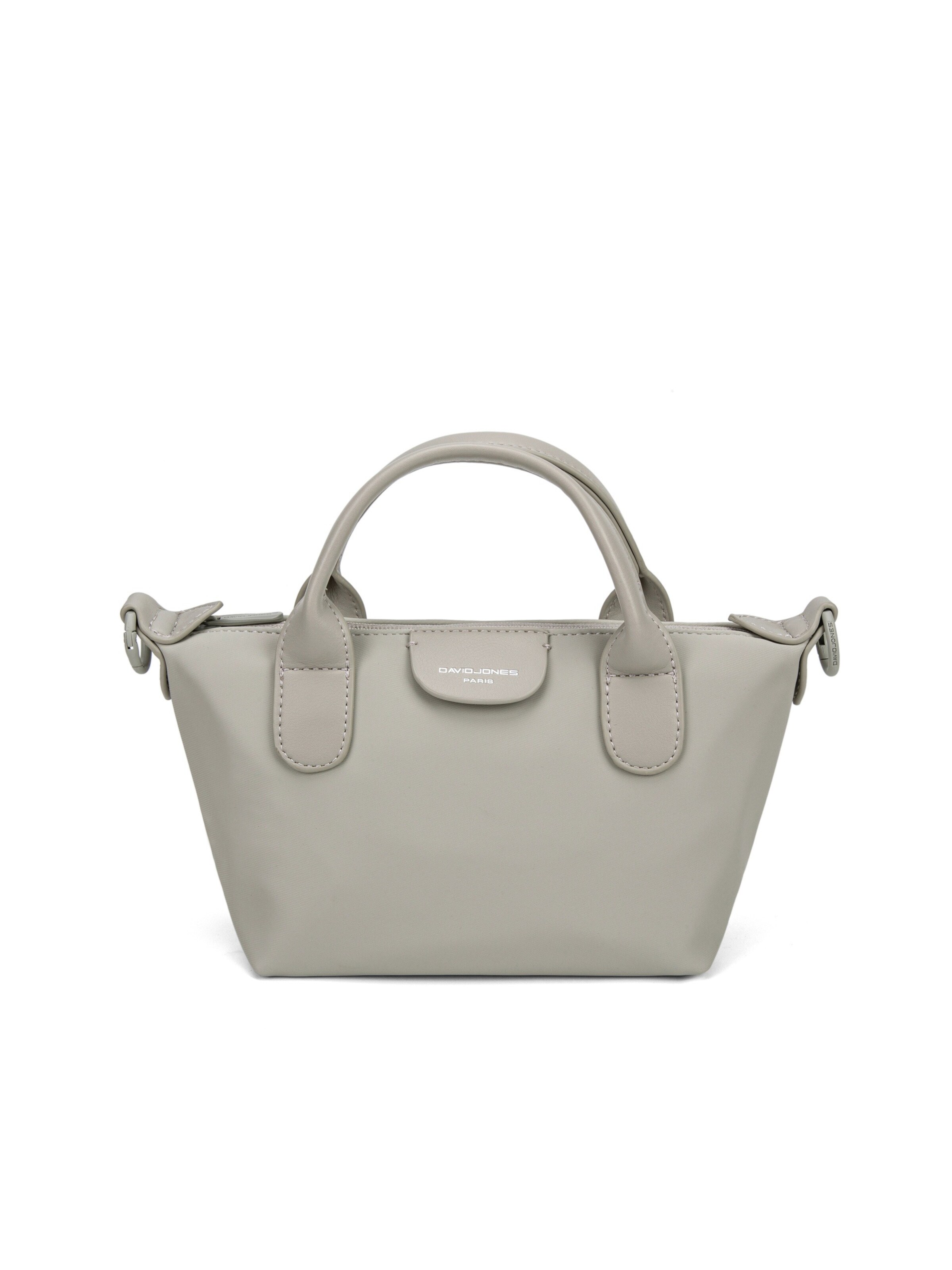 Borsa a mano 'Mini Borsa a Mano David Jones Doppi Manici Zip' di David Jones in grigio: frontale
