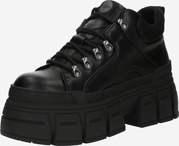 juoda BUFFALO Auliniai batai su raišteliais 'GOSPHER': priekis