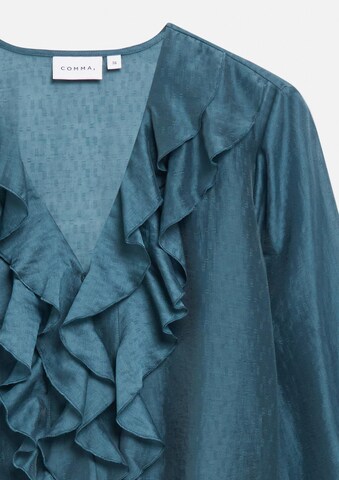 COMMA Bluse in Blau