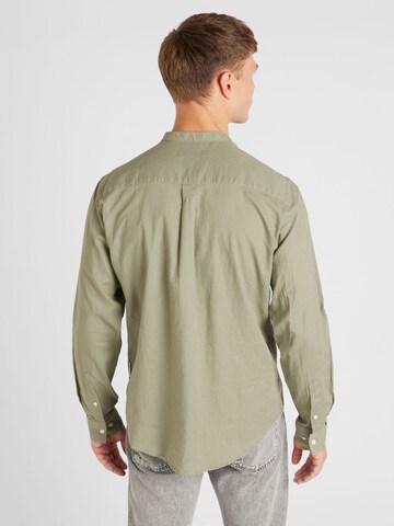 Casual Friday Slim fit Button Up Shirt 'Anton' in Green