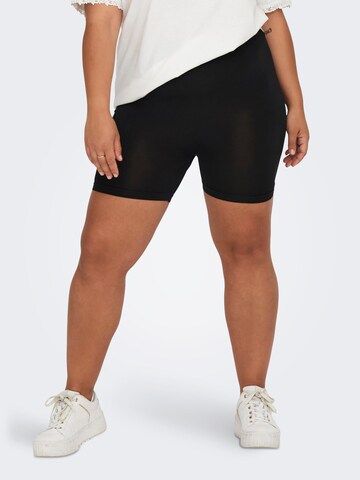 ONLY Carmakoma Skinny Shorts 'Ottilia' in Schwarz: predná strana