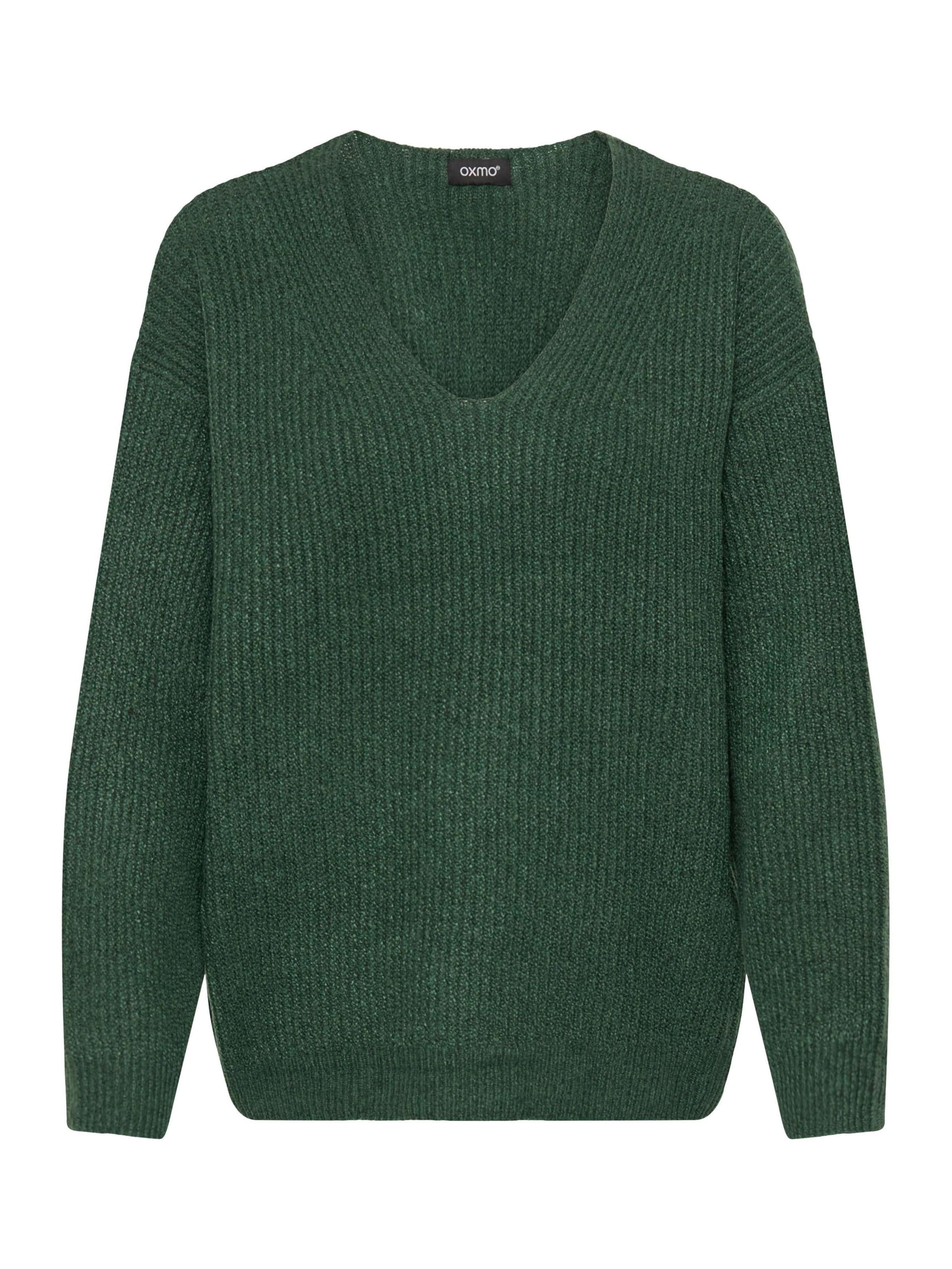 Oxmo Sweater ' OXICALLIE ' in Green: front