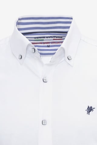 DENIM CULTURE - Ajuste regular Camisa 'Tywin' en blanco