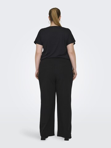 ONLY Carmakoma Wide leg Pleat-Front Pants in Black