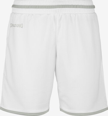 SPALDING Workout Pants 'Move' in White: front