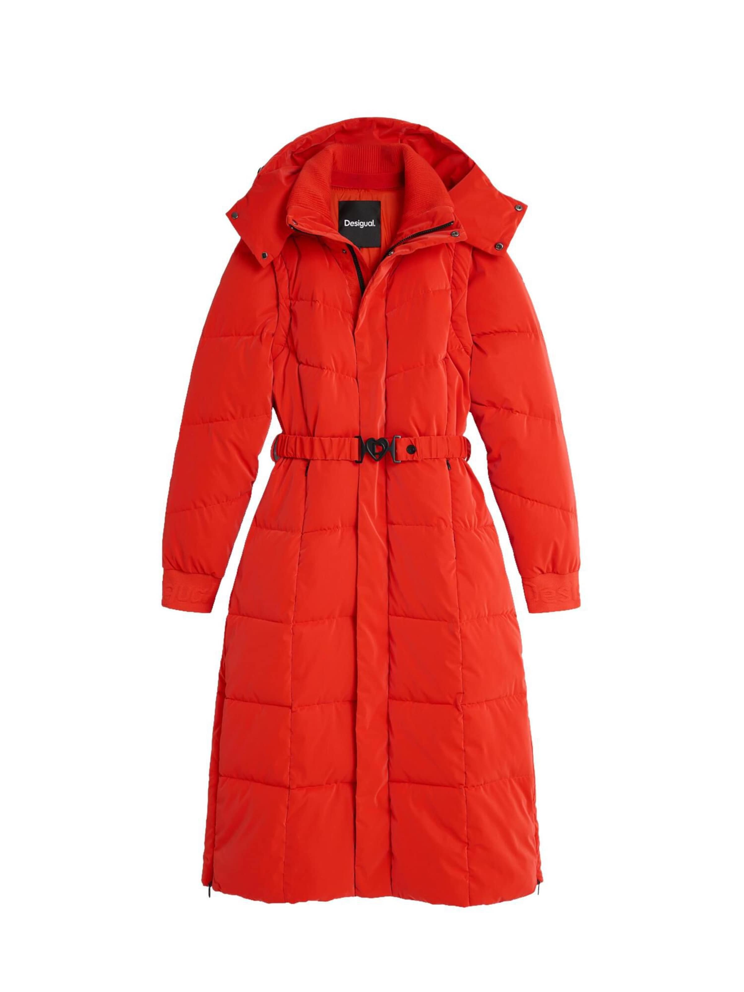 Cappotto invernale di Desigual in arancione: frontale