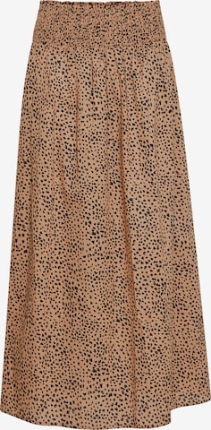 PULZ Jeans Skirt in Brown: front