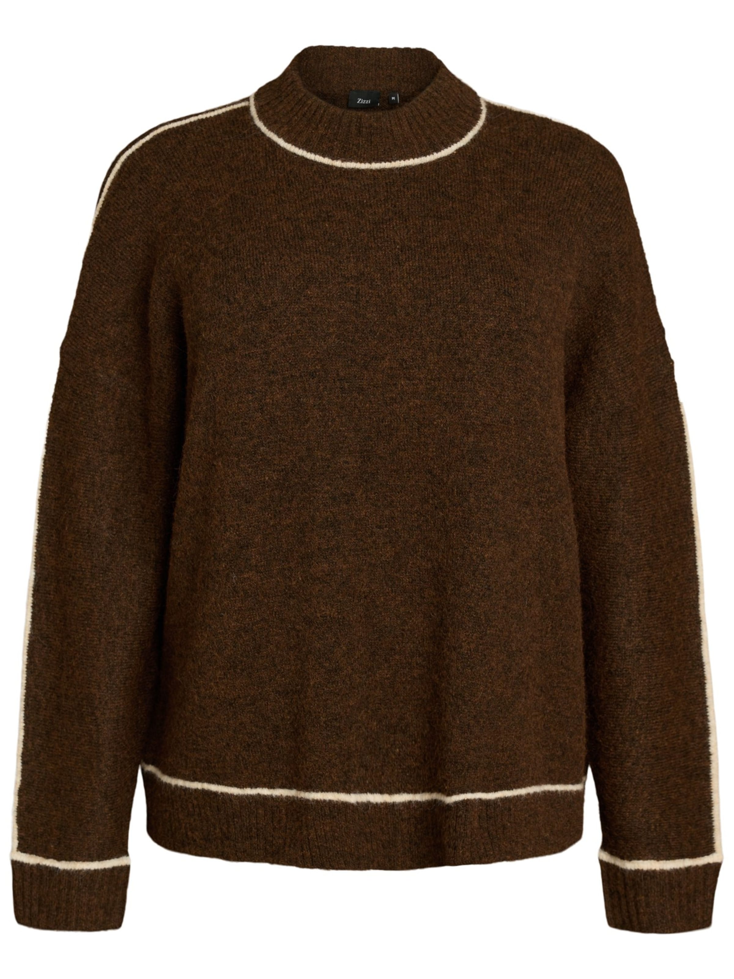 Pullover di Zizzi in marrone: frontale