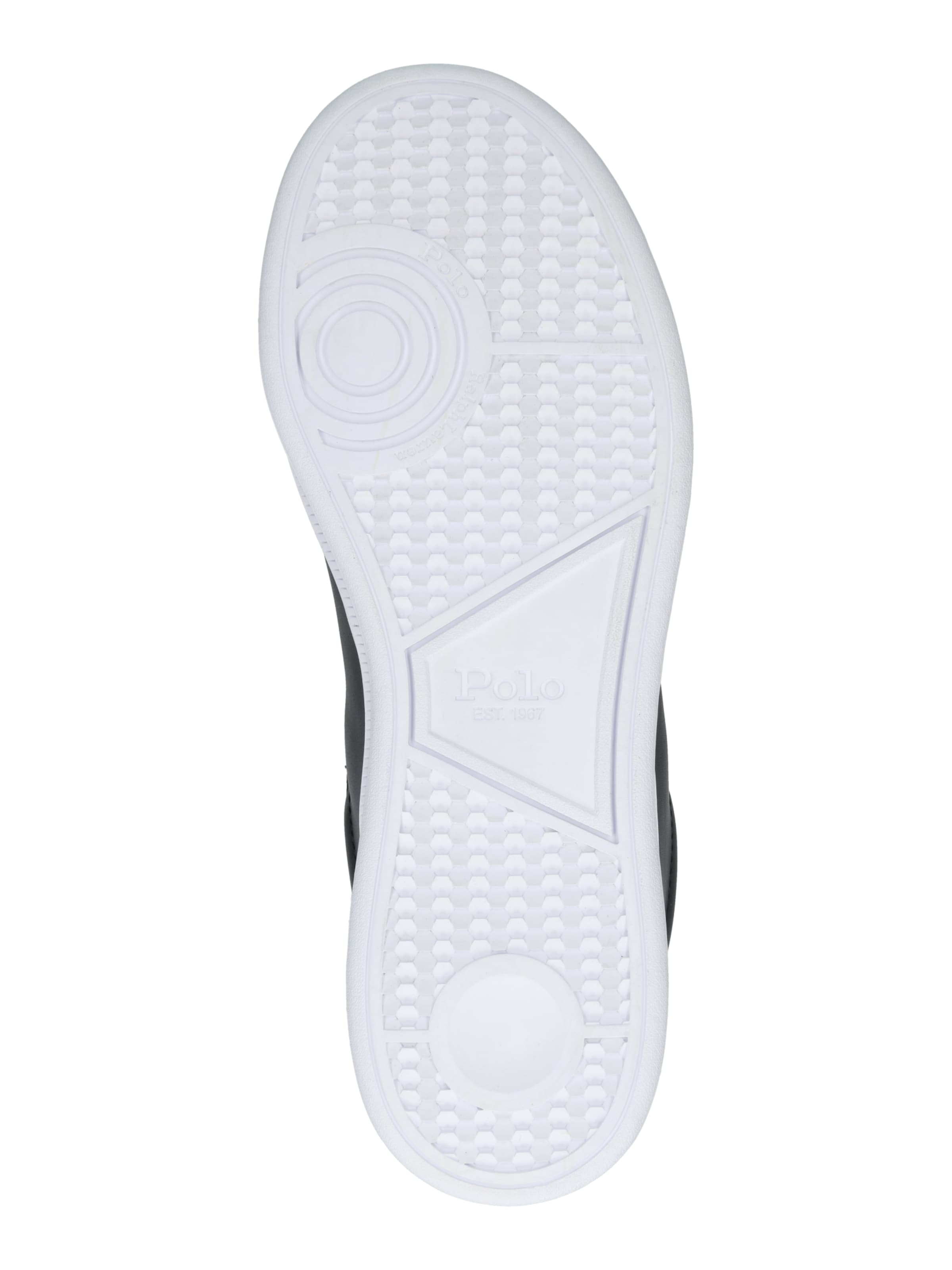 Polo Ralph Lauren Ниски маратонки 'HRT CT II-SNEAKERS-HIGH TOP LA' в черно