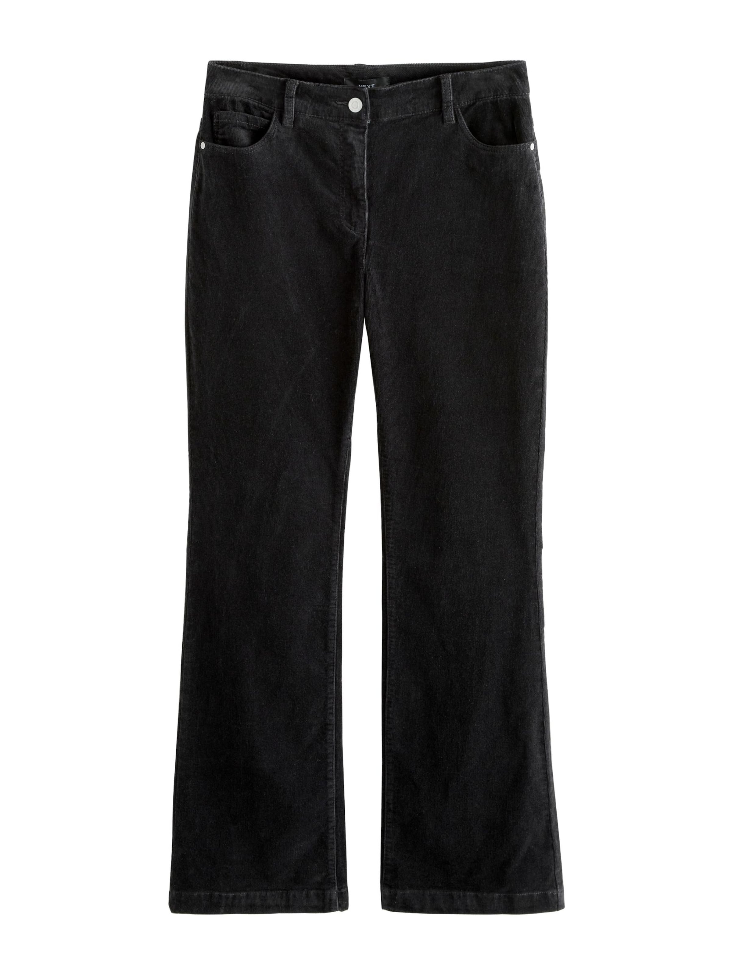 Next - Bootcut Calças em preto: frente